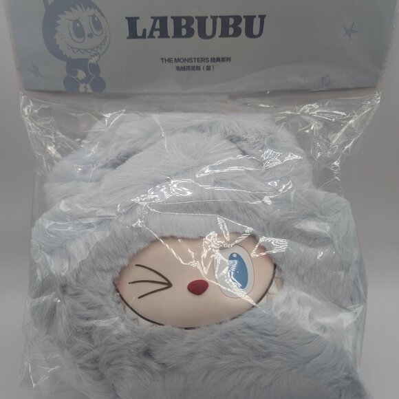 Labubu Classic Series Plush Flower Shoulder Cross Body Bag - Blue - Picture 2 of 3